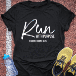 Run with Purpose Tech Tee - Black