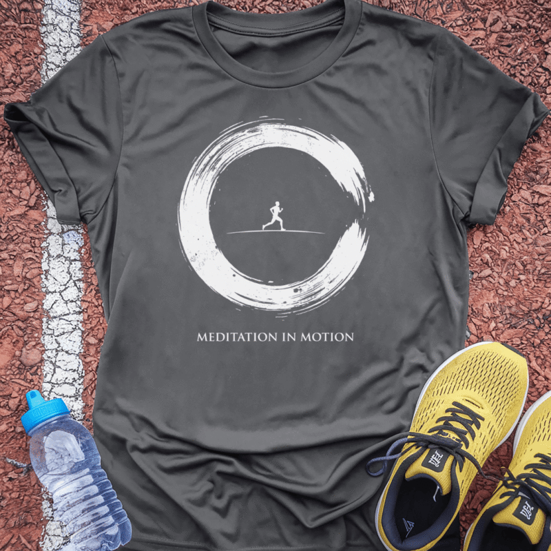 Meditation in Motion T-Shirt - Charcoal