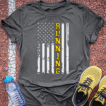 Running Flag - Charcoal