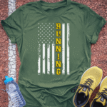 Running Flag - Military Green