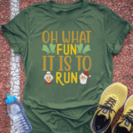 Oh What Fun T-Shirt - Military Green