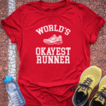 Okayest Runner Tech Tee - True Red