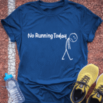 No Running Today T-Shirt - Royal