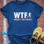 Where's the Finish? T-Shirt - Royal