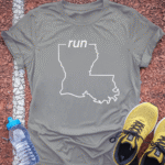 Run Louisiana - Sport Grey