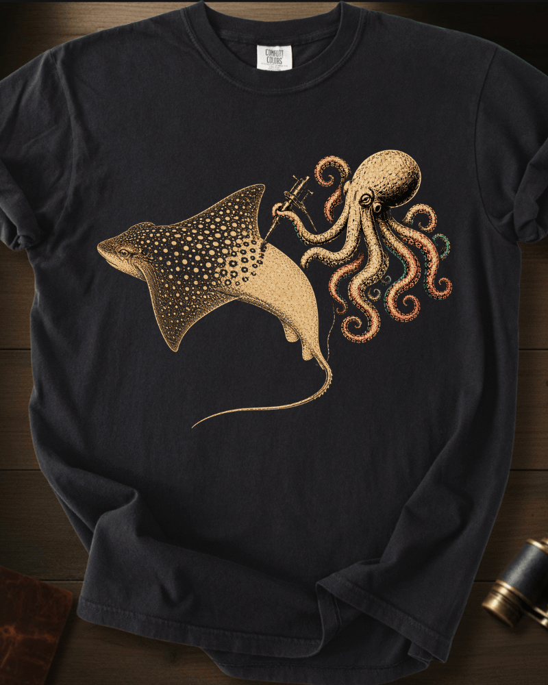 Spotted Eagle Ray Tattoo T-shirt